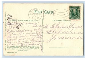 C.1907 Hand Colored Pepper Walk Rivers Side, CA Postcard P225E