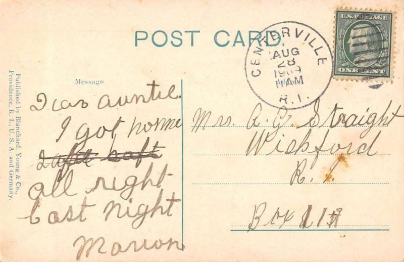 Crompton Rhode Island School House Antique Postcard J40709