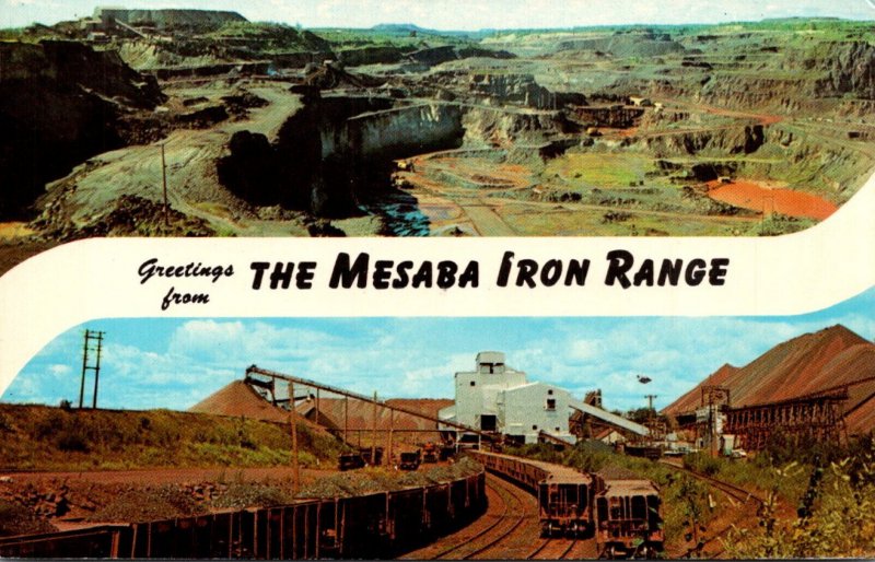 Greetings From The Mesaba Iron Range Minnesota Split View