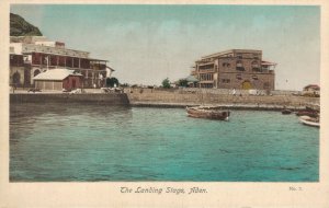 Yemen The Landing Stage Aden Vintage Postcard 08.25