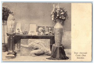 c1910 Donations Dedicated to the Czech Republic Obei Sokolska Postcard