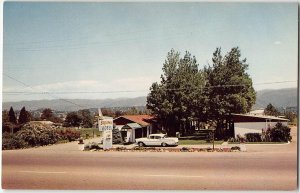 Ukiah, CA Roadside SEQUOIA MOTEL Mendocino County Dailey 1950s Vintage Postcard