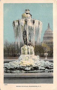 Frozen Fountain Washington DC, USA Fountain 1907 