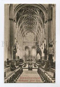 287180 UK OXFORD Christ Church Cathedral Nave East Vintage postcard