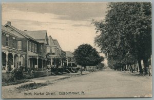 ELIZABETHTOWN PA NOTH MARKET STREET ANTIQUE POSTCARD