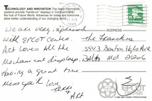 CONTINENTAL SIZE POSTCARD ADVERTISING COMMUNICORE TECHNOLOGY & INNOVATION 1985