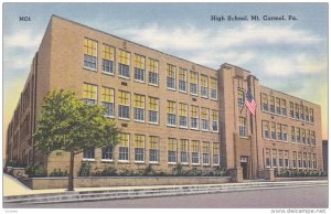 MT. CARMEL, Pennsylvania, 1930-1940's; High School