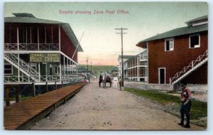 PANAMA ~ Street Scene & CANAL ZONE POST OFFICE  c1910s Postcard