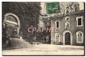 Old Postcard La Sainte Baume Grotto Terrace