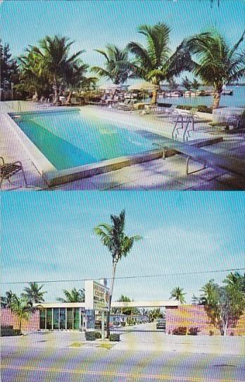 Florida West Palm Beach Lake Shore Court With Pool 1965