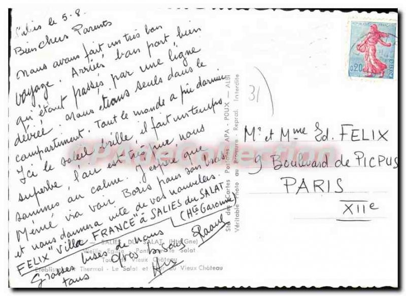 Postcard Modern Salies du Salat Old Church