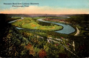 Tennessee Chattanooga Moccasin Bend From Lookout Mountain Curteich