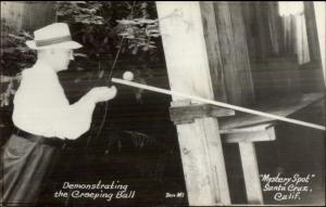 Santa Cruz CA Mystery Spot Real Photo Postcard #3