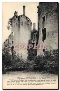 Postcard Old Chateau Rochefort Tours