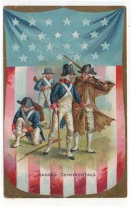 Vintage Fourth of July Greetings Post Card, Ragged Continentals, Raphael Tuck