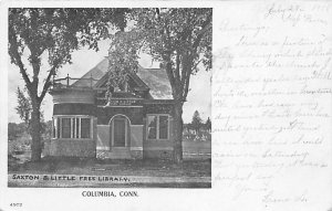 Saxton B Little Free Library Columbia CT USA Postcard