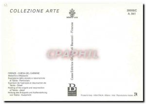 Postcard Modern Firenze Chiesa del Carmine Healing the cripples and resurecti...