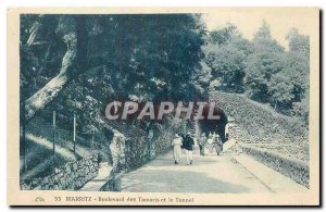 Old postcard Biarritz Boulevard des Tamaris and Tunnel