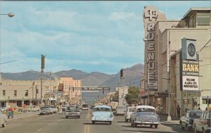 Postcard Vintage Cars 4th Ave Heart of Anchorage Alaska