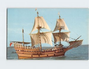 Postcard Mayflower II, Plymouth, Massachusetts