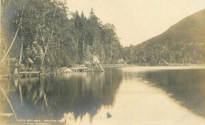 New Hampshire White Mountains Saco Lake C-1905 RPPC Photo Postcard 22-1555