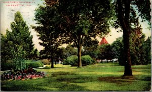 Vtg 1909 Purdue University Lafayette Indiana Tippecanoe County IN Postcard