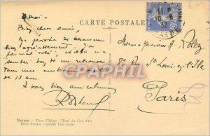 'Old Postcard Reims_ Place d''Erlon. H�tel Golden Lion'