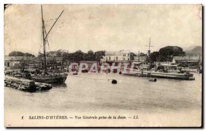 Salins D & # 39hyeres Old Postcard General View from the hetee