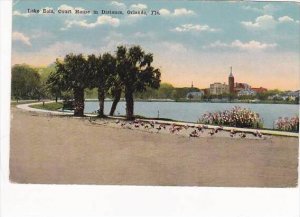 Florida Orlando Lake Eola with Court House in Distance 1917