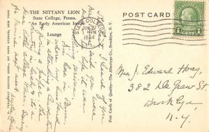 State College Pennsylvania Nittany Lion Interior Antique Postcard K42542