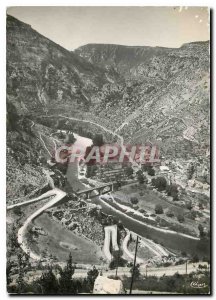 Postcard Modern Gorges du Tarn Lozere La Malene La Malene and bridge