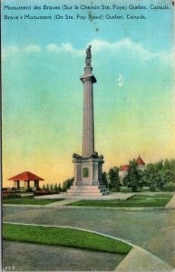 Canada Quebec Brave's Monument On Ste Foy Road