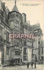 Old Postcard Bourges Inner courtyard of the Palace Jacques Coeur