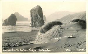 Gold Beach Oregon 1939 Sand Dune Cape Sebastian RPPC Real photo postcard 5714