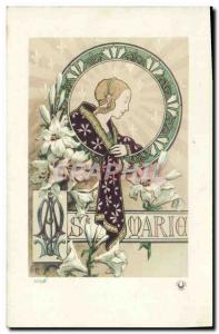 Old Postcard Fancy Marie Surname