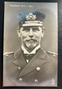 Mint Germany RPPC Postcard Cover Admiral Graf v Spee Portrait U boat 