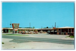 Panama City Florida Postcard Sea Sand Motel Beach Exterior Building c1960 Vintag