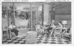 Forest Park Pennsylvania Unity House Lounge Vintage Postcard AA79792