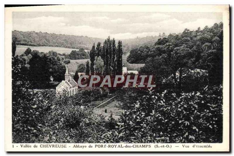 Old Postcard Vallee De Chevreuse Abbaye De Port Royal Des Champs View D & # 3...