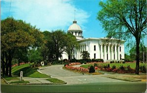 State Capitol Building Montgomery Alabama Government Streetview Chrome Postcard 