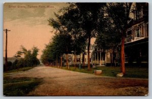 Turners Falls  Massachusetts  Street Scene   Postcard