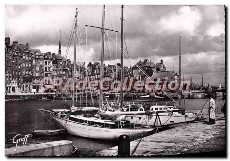 Postcard Modern Normandy Honfleur Old Basin Lieutenancy Sainte Catherine quay