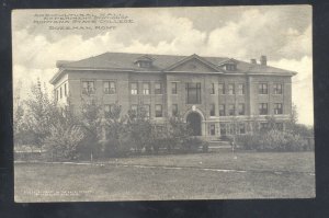 BOZEMAN MONTANA MT STATE COLLEGE AGRICULTURE HALL VINTAGE POSTCARD