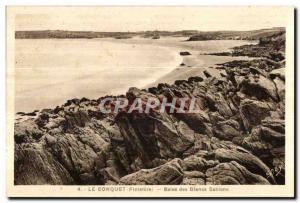 Le Conquet - Blancs Sablons Beach - Old Postcard