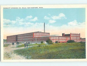 Pre-Chrome SPINNING COMPANY MILLS New Bedford Massachusetts MA AG3721@