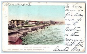 1904 View Of Ocean Road Narragansett Pier Rhode Island RI Antique Postcard 