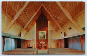 SAN DIEGO, CA ~ Chapel Interior CYPRESS VIEW MAUSOLEUM Crematory c1950s Postcard