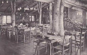 Vermont Rutland Dining Room With Rock Garden Long Trail Lodge Albertype