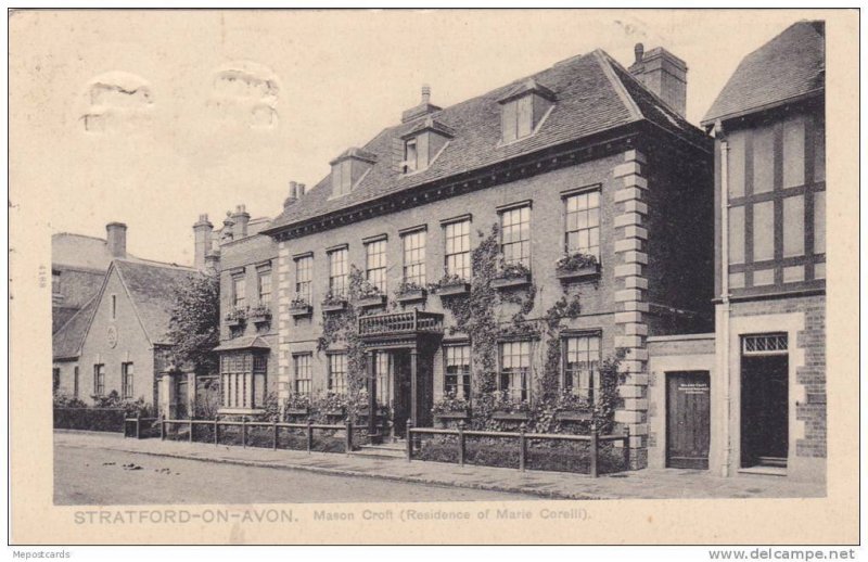 Mason Croft (Residence Of Marie Corelli), Stratford-upon-Avon (Warwickshire),...