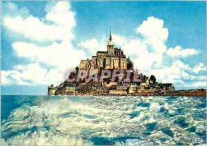 Modern Postcard Mont Saint Michel South coast at high tide